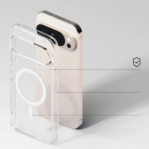 Etui Ringke Fusion w użyciu, zamontowane na telefonie Google Pixel 10 Pro XL