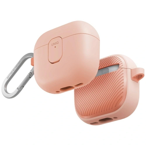 Etui UNIQ Clyde w kolorze różowym, idealne do ochrony Apple AirPods 4