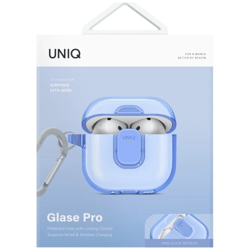 Zbliżenie na etui UNIQ Glase Pro z materiału TPU, ukazujące detale wykończenia.
