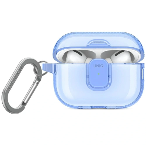 Etui UNIQ Glase Pro w kolorze niebieskim, idealnie dopasowane do Apple AirPods Pro 2.