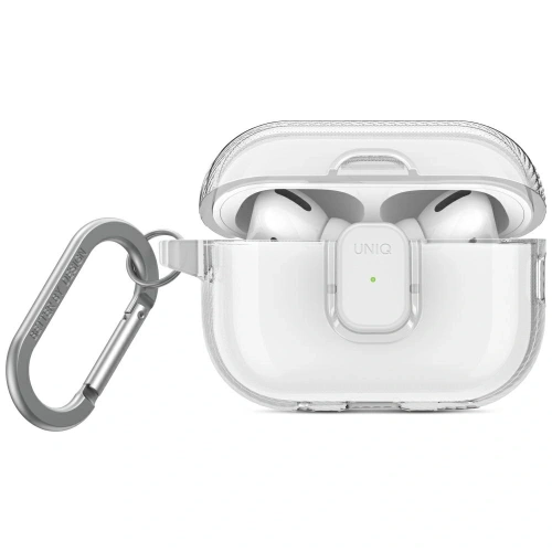 Etui UNIQ Glase Pro w przezroczystym kolorze, idealnie dopasowane do Apple AirPods Pro 2.