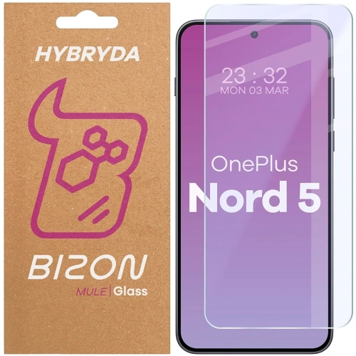 Elastyczne szkło hybrydowe Bizon Glass Mule do OnePlus Nord 5, idealne do ochrony ekranu.