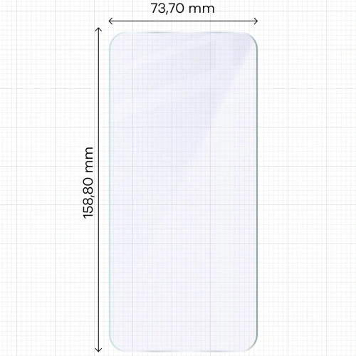 Zbliżenie na szkło hybrydowe Bizon Glass Mule, idealne dla Xiaomi POCO F7.