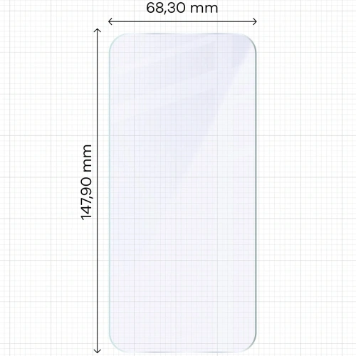 Zbliżenie na elastyczne szkło hybrydowe Bizon Glass Mule, idealne dla Vivo X200 FE.