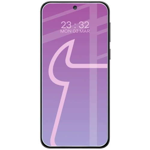 Szkło hybrydowe Bizon Glass Mule na telefonie Vivo X200 FE, prezentujące doskonałe dopasowanie.