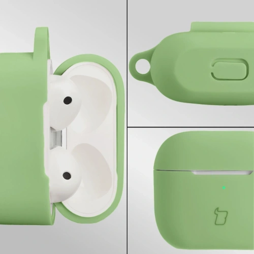Etui Bizon Case z karabińczykiem, idealne do przechowywania AirPods 3.