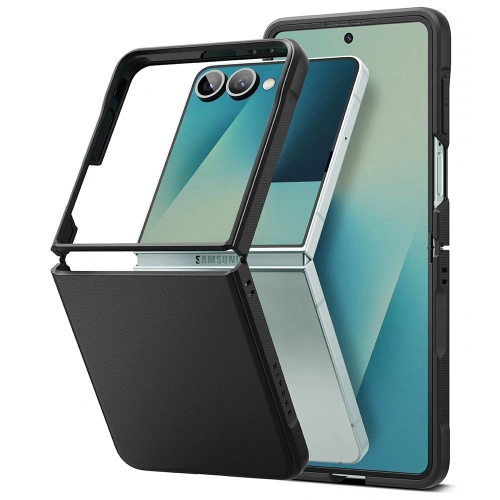 Etui Ringke Onyx w kolorze czarnym, idealnie dopasowane do Samsung Galaxy Z Flip 7.
