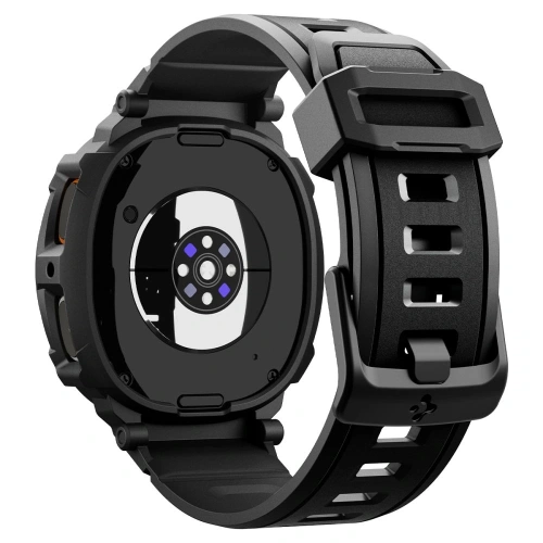 Etui Spigen Rugged Armor Pro zamontowane na zegarku Samsung Galaxy Watch 8 40mm