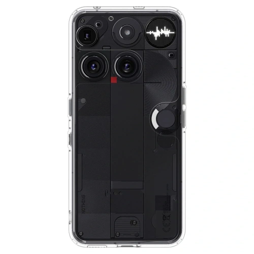 Widok etui Spigen Ultra Hybrid z tyłu, prezentujący elegancki design.