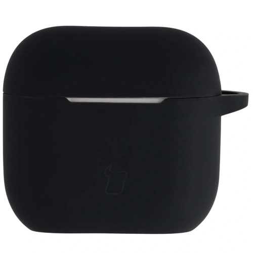 Detale silikonowego etui Bizon Case, idealnie dopasowane do AirPods 4.