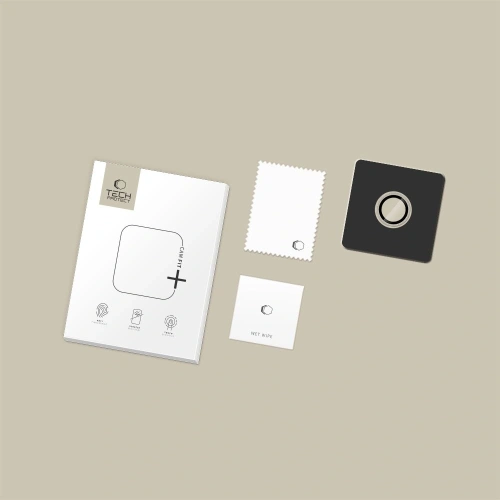 Opakowanie osłony aparatu Tech-Protect Camring Fit+ do iPhone 17 Air w przezroczystym wykonaniu.