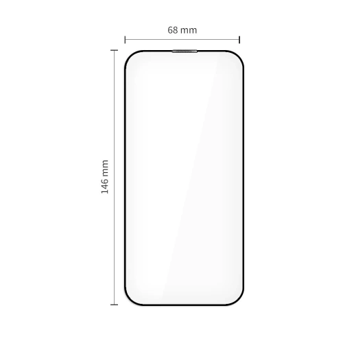 Zbliżenie na szkło hartowane o odporności na zarysowania 9H, gwarantujące wysoką trwałość.