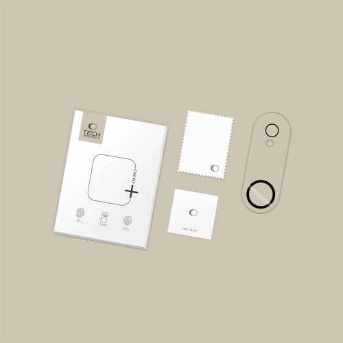 Opakowanie osłony aparatu Tech-Protect Cam Fit+ do Apple iPhone 17 Air Clear.