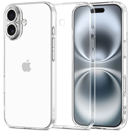 Etui Tech-Protect FlexAir do Apple iPhone 17 w przezroczystym kolorze, ukazujące elegancki design.