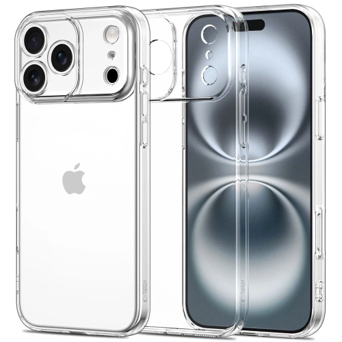 Etui Tech-Protect FlexAir w przezroczystym kolorze, idealnie dopasowane do Apple iPhone 17 Pro.