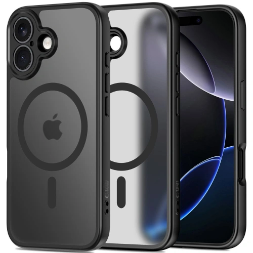 Etui Tech-Protect BasicMag MagSafe w kolorze matowej czerni, idealnie dopasowane do iPhone 17