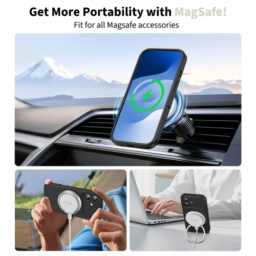 Etui Tech-Protect na Apple iPhone 17, z funkcją MagSafe, zapewniające łatwe ładowanie.