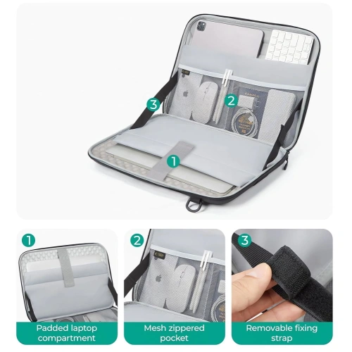 Etui Tech-Protect Ranger-x Tactical z otwartą klapą, pokazujące wnętrze