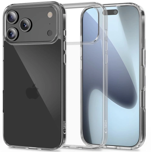Etui Tech-Protect Flexair Hybrid do Apple iPhone 17 Pro w przezroczystym kolorze, idealne dla minimalistów.