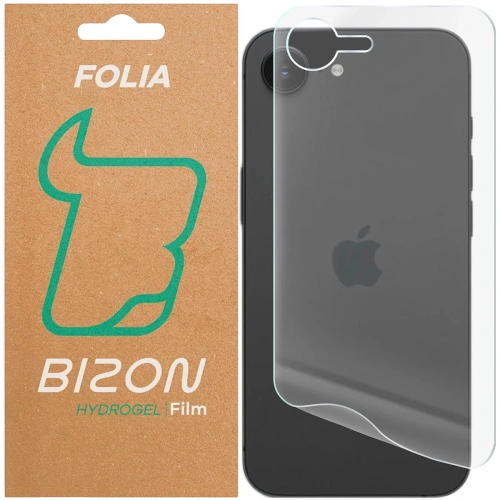 Folia hydrożelowa Bizon Glass Hydrogel na tył iPhone 16e, idealna do ochrony telefonu.