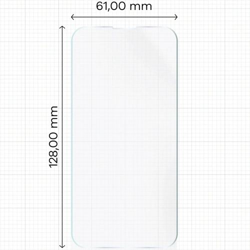 Zbliżenie na folię ochronną Bizon Glass Hydrogel dla Apple iPhone 13 Mini