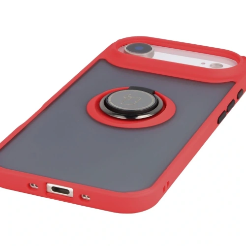 Etui Bizon Case Hybrid Ring w przydymionym kolorze, z eleganckim wykończeniem