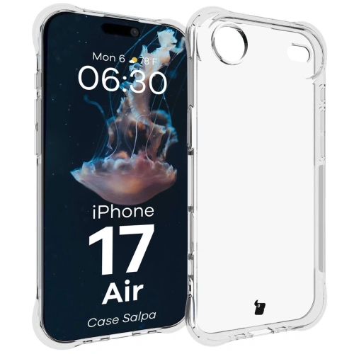 Elastyczne etui Bizon Case Salpa do iPhone 17 w przezroczystym kolorze