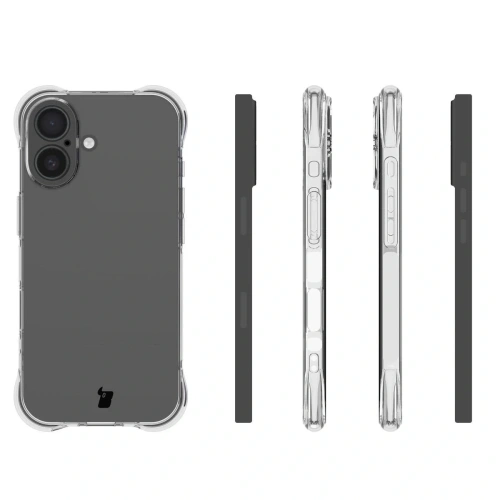Przezroczyste etui Bizon Case Salpa na iPhone 17, idealne dopasowanie