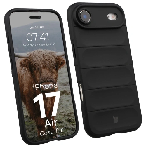Pancerne etui Bizon Case Tur w kolorze czarnym, idealne dla Apple iPhone 17 Air