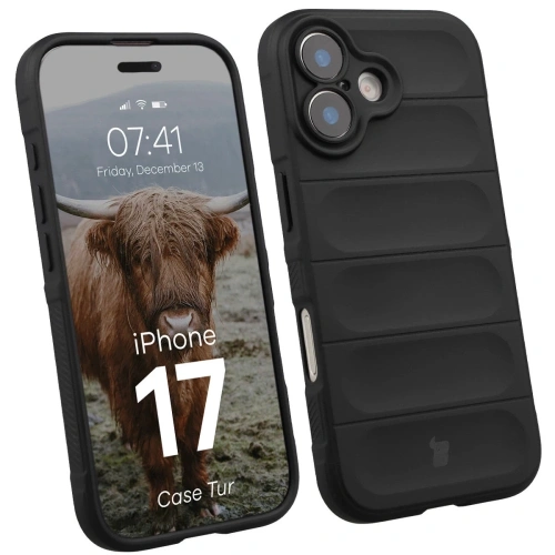 Pancerne etui Bizon Case Tur w kolorze czarnym, idealne do Apple iPhone 17