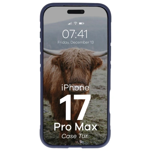 Etui Bizon Case Tur w użyciu, chroniące Apple iPhone 17 Pro Max.