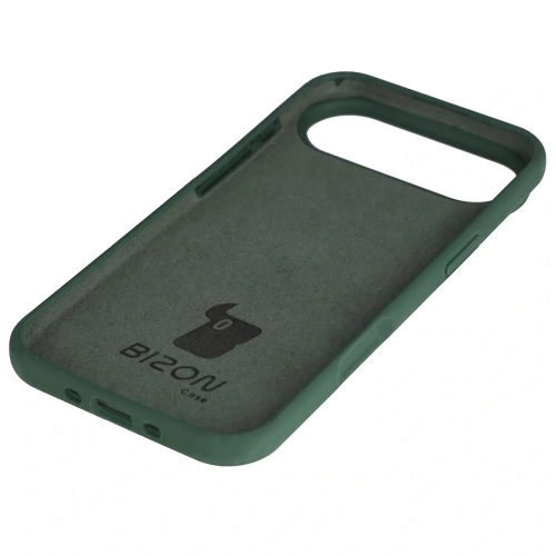Widok etui Bizon Soft Case z boku, ukazujący precyzyjne wycięcia na porty