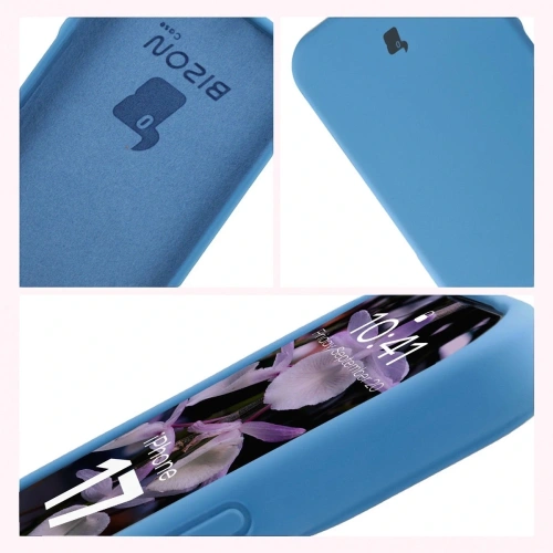 Widok etui Bizon Soft Case z boku, ukazujący precyzyjne wycięcia na porty.