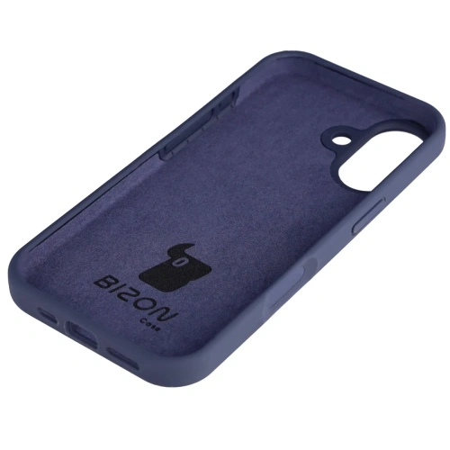 Etui Bizon Soft Case w ciemnoniebieskim odcieniu, doskonałe do codziennego użytku.