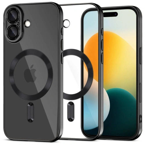 Etui Tech-Protect MagFlex MagSafe w kolorze czarnym, idealnie dopasowane do iPhone 17.