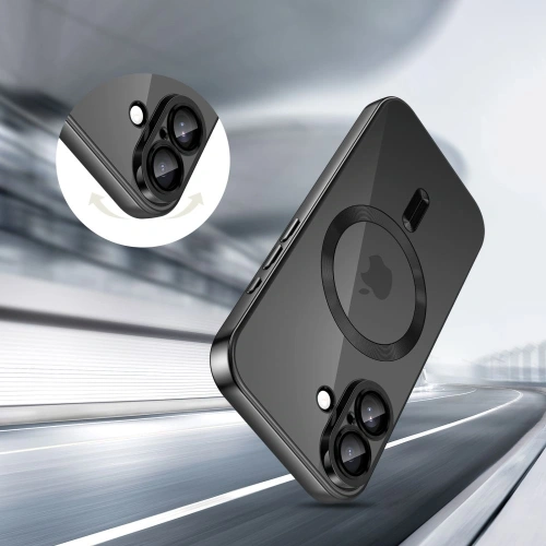 Etui Tech-Protect MagFlex zamontowane na Apple iPhone 17, prezentujące nowoczesny design.