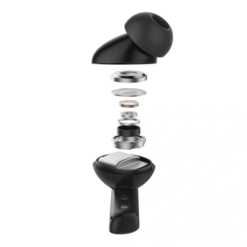 Słuchawki dokanałowe Spigen SA2402 w eleganckim czarnym designie