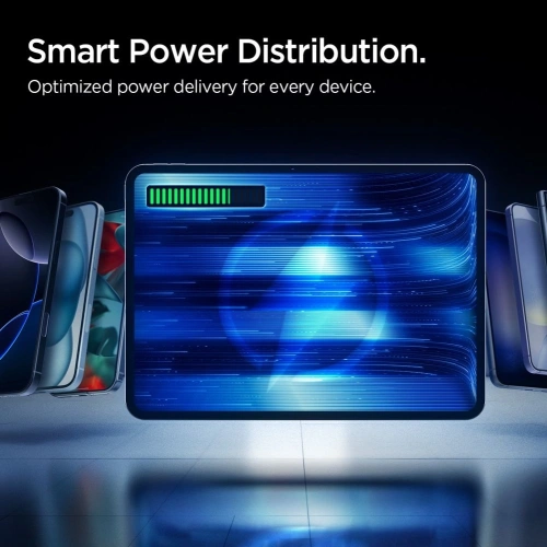 Wydajny powerbank Spigen 22.5W, idealny do szybkiego ładowania.