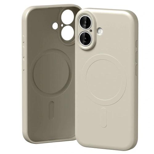 Etui Mercury Semi-Silicone MagSafe w marmurowym kolorze, idealnie dopasowane do Apple iPhone 17.