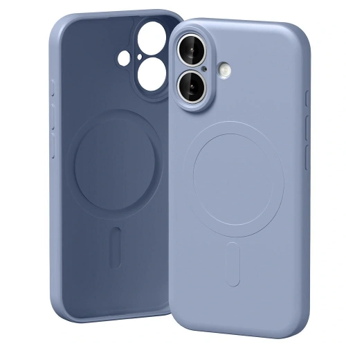 Etui Mercury Semi-Silicone MagSafe w liliowym kolorze, idealnie dopasowane do Apple iPhone 17, z hybrydowego materiału.