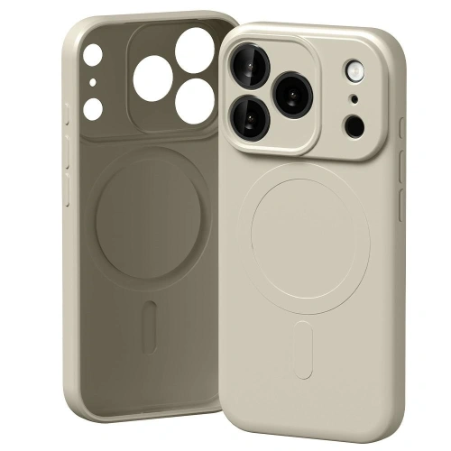 Etui Mercury Semi-Silicone MagSafe w kolorze marmurowym, idealnie dopasowane do iPhone 17 Pro.