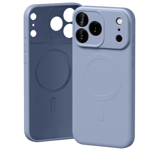 Etui Mercury Semi-Silicone MagSafe w kolorze liliowego fioletu, idealnie dopasowane do Apple iPhone 17 Pro Max.