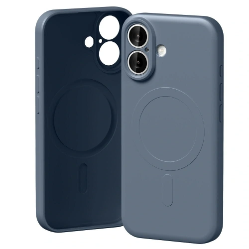 Etui Mercury Semi-Silicone MagSafe w kolorze sierra blue, idealnie dopasowane do Apple iPhone 17.