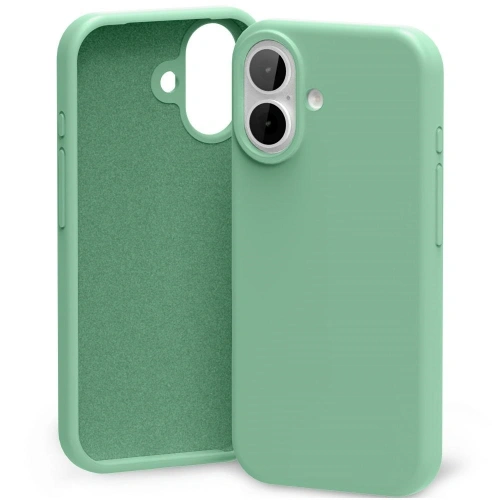 Etui Mercury Silicone w kolorze zielonym, idealne do Apple iPhone 17, wykonane z trwałego silikonu.