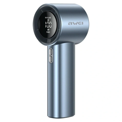 AWEI F38 MINI handheld fan blue with LED display