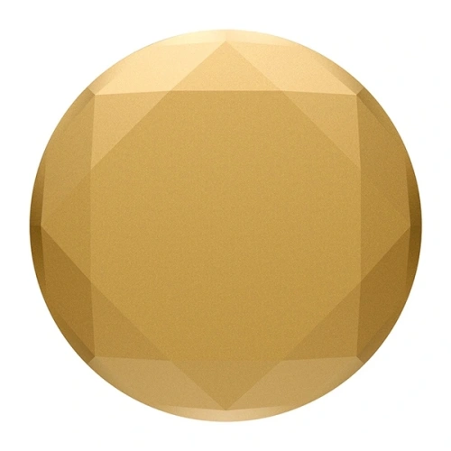Zbliżenie na uchwyt do telefonu POPSOCKETS 2 Metallic Diamond Medallion Gold.