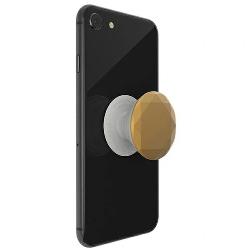 Elegancki uchwyt do telefonu POPSOCKETS 2 z metalicznym wykończeniem w złotym kolorze.