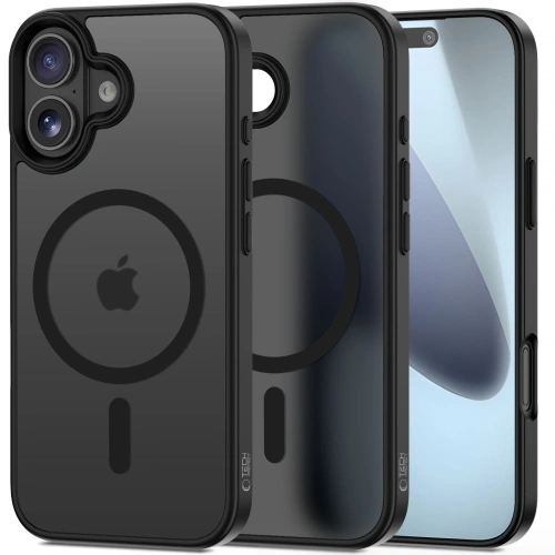 Etui Tech-Protect MagMat MagSafe w kolorze matowej czerni, idealne do iPhone 17.