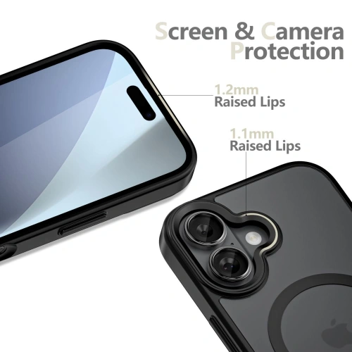 Zbliżenie na etui Tech-Protect MagMat, ukazujące detale wykończenia i materiału.