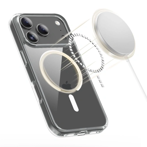 Hybrydowe etui Tech-Protect z funkcją MagSafe, doskonałe dopasowanie do iPhone 17 Pro Max.